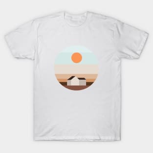 Sunset Landscape Minimalist T-Shirt